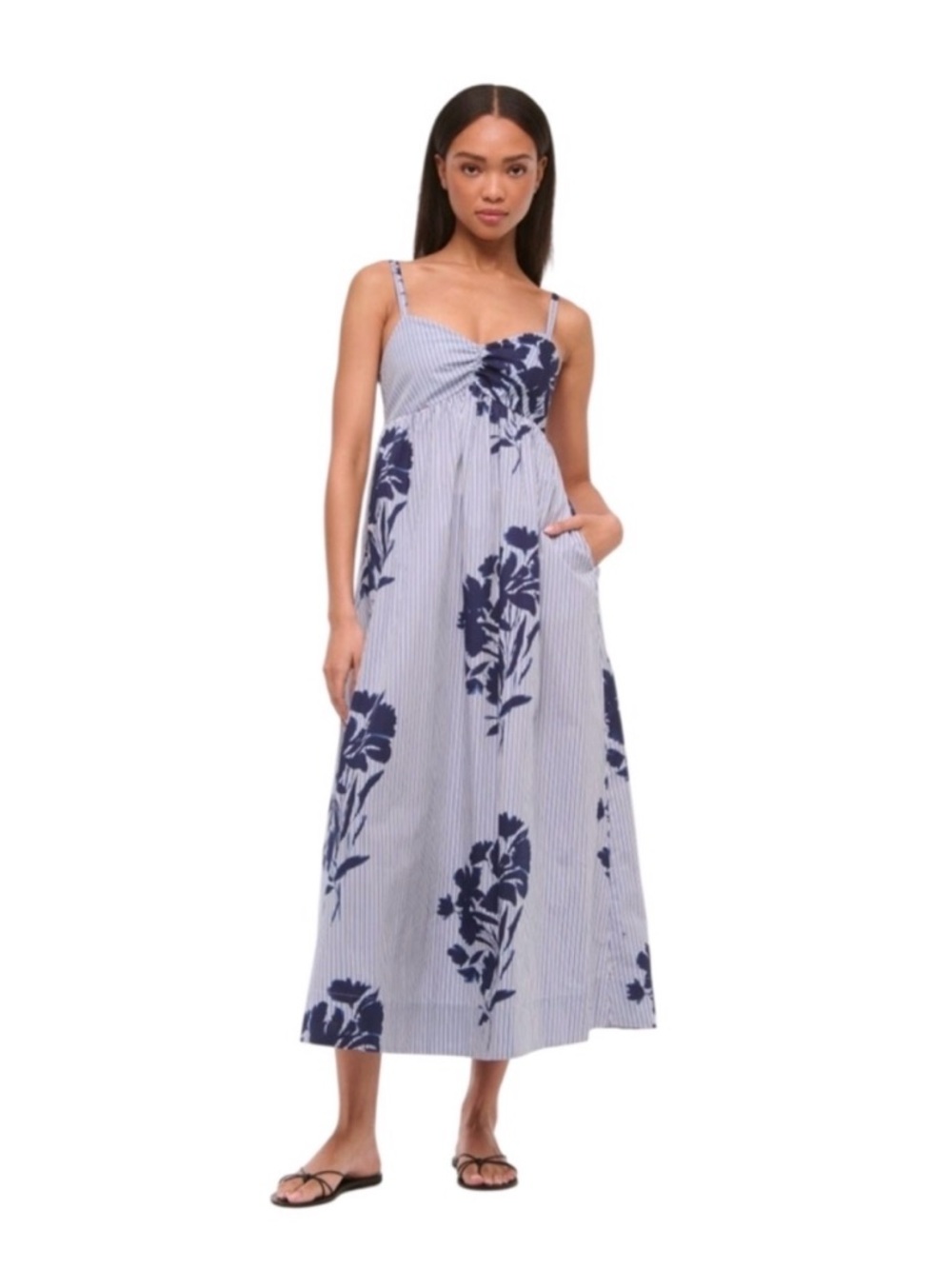 Abercrombie & Fitch Sweetheart Babydoll Maxi Dress